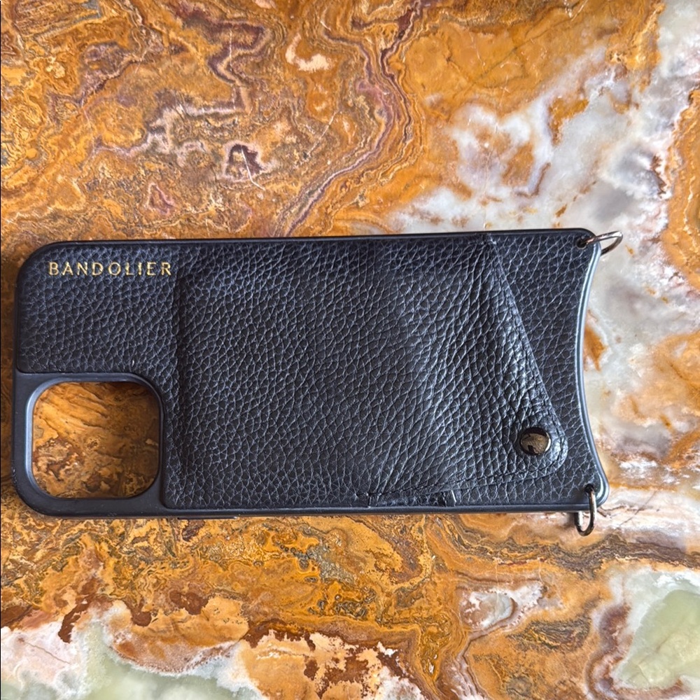 Bandolier Textured Black Phone 12 Pro Max Case